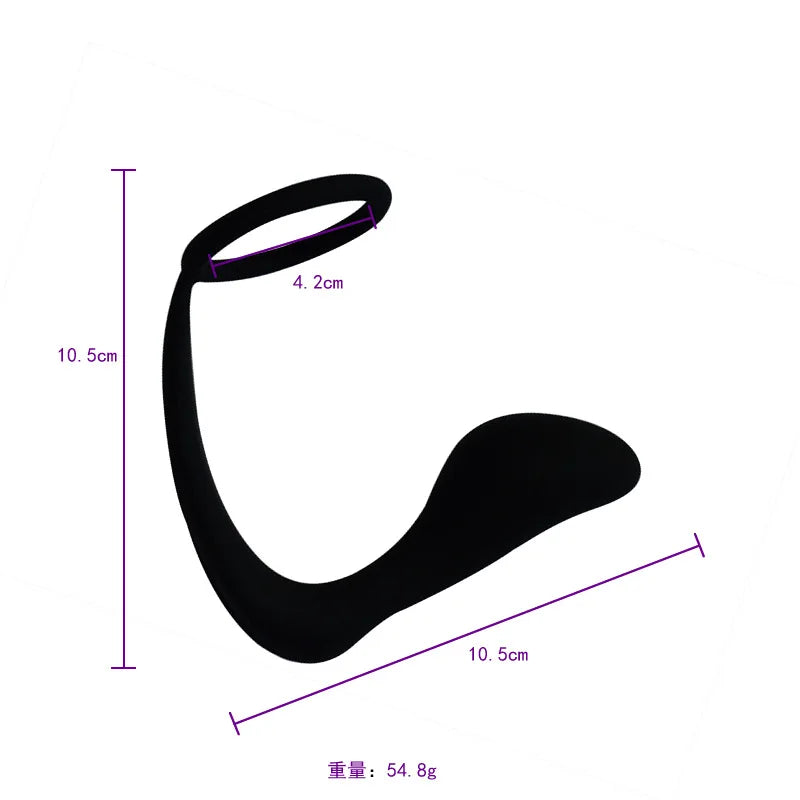 Vibrating Prostate Massager with Ring Base