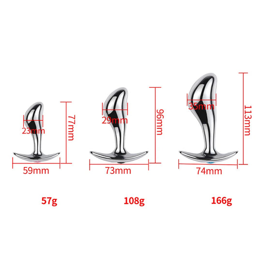 Metal Anal plug P Spot Stimulator Prostate Massager Butt Plug Wearable Sex Toys for Men and Women Dropshiping