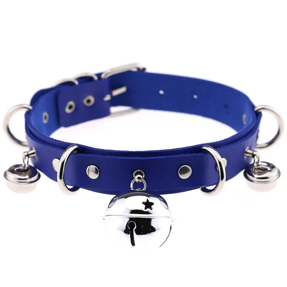 BDSM Bondage Restraints Neck Collar Sex Toys for Couples Punk Style Collar With Bell Fetish Slave Exotic Accessories For Women
