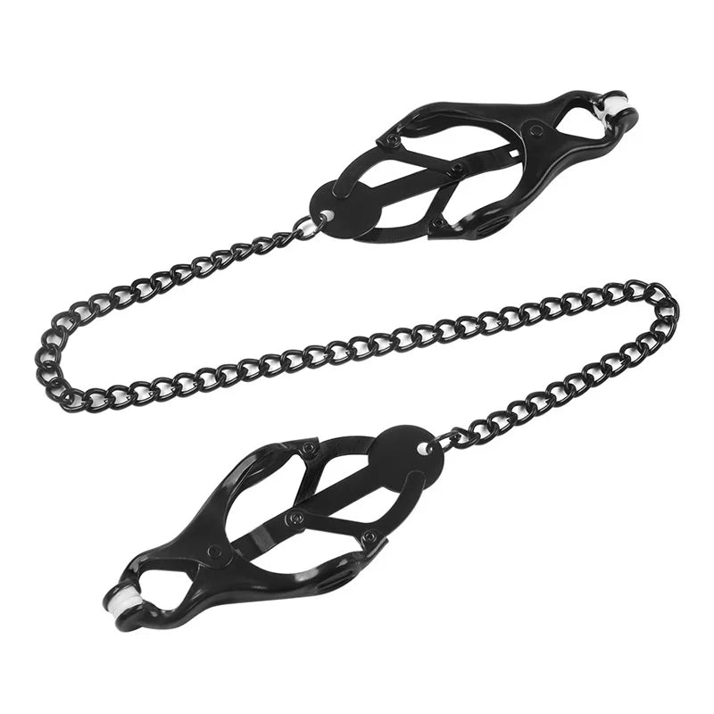 Women Exotic Accessories Fetish Bondage Metal Breast Clips Steel Clover Nipple Clamps Bdsm Adult Games Sex Toys Erotic Goods