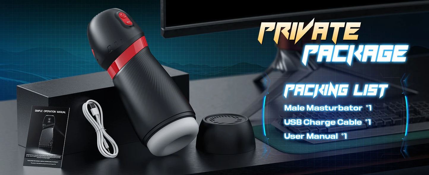 App-Controlled Automatic Male Masturbator