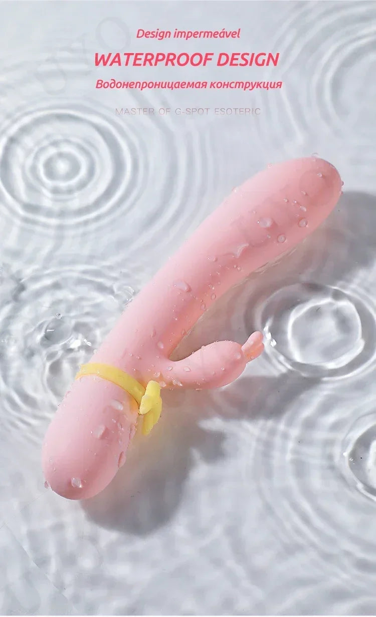 Rechargeable Waterproof Silicone Rabbit Vibrator