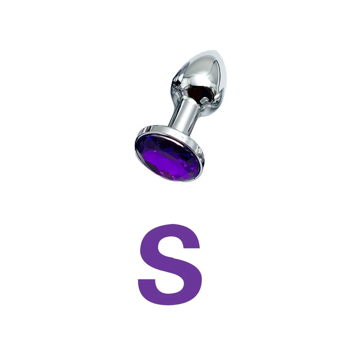 Stainless Steel Anal Plug Set with Jewelry Base