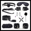 11-Piece Leather BDSM Restraint Kit for Couples