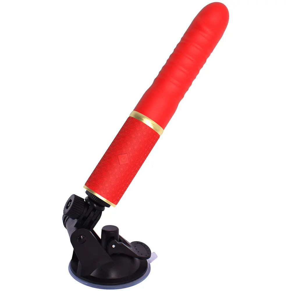 Red App-Controlled Automatic Retractable Vibrator for Women