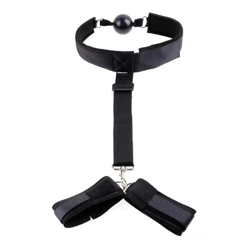 Mouth Ball BDSM Bondage Restraints Handcuff for Woman Couples Handcuffs Fetish Bondage Restraints Adult Games Erotic Sex Toys