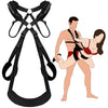 BDSM Sex Swing Set with Bondage Love Slings for Couples Adjustable Strap Adult Sex Toy Soft Plush Padding Mat Sex Restraints Toy
