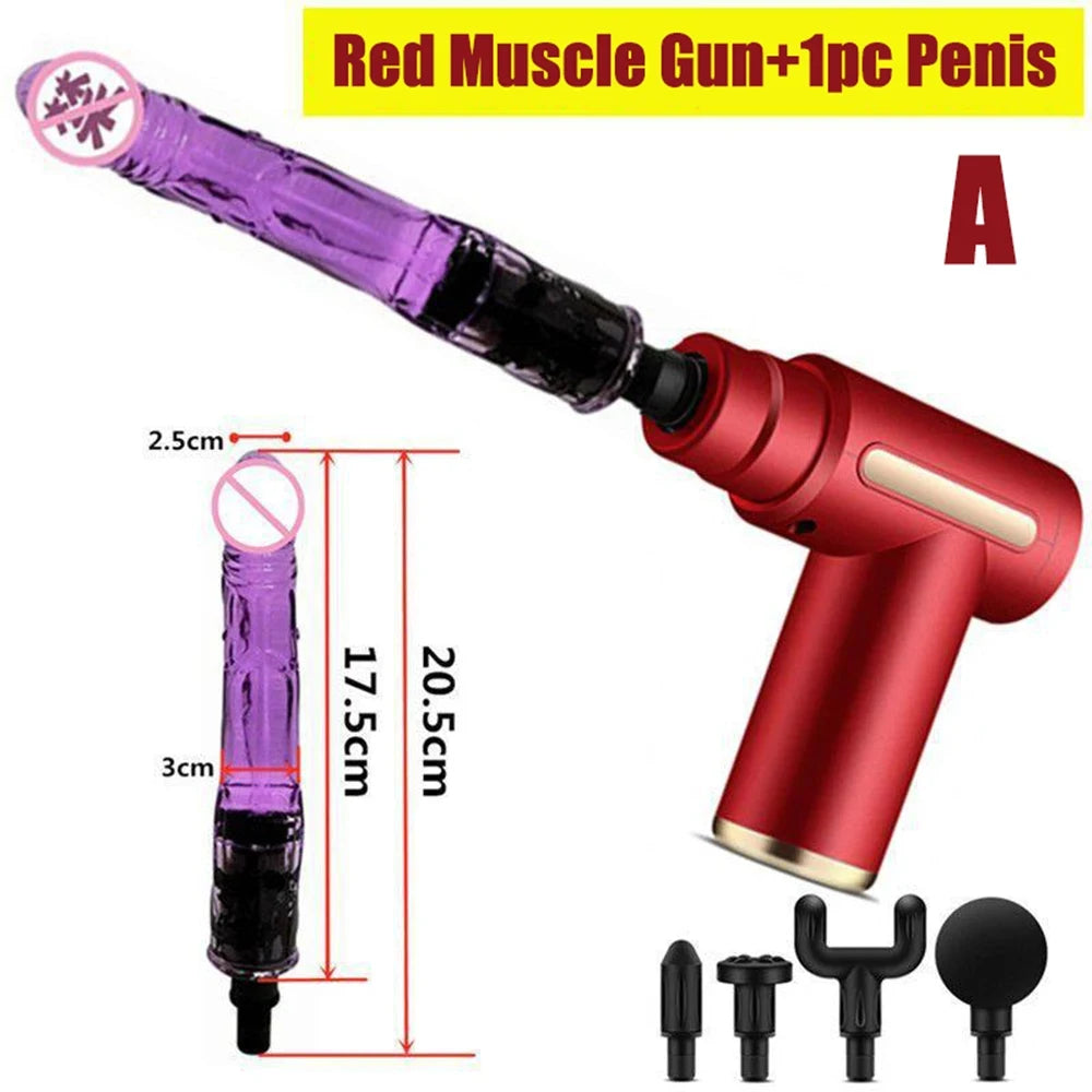 Portable Mini Pumping Gun Sex Machines Dildo For Woman Automatic Vibrator Female Masturbator Enhance Pleasure Sex Toys Adult