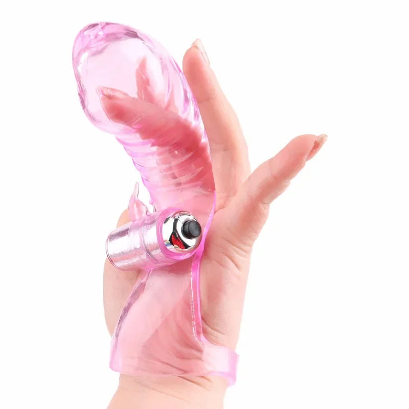 Vibrator Finger Sleeve Sex Toys G Spot Massager Vibrating Dildo Flirting Sm Games Vagina Stimulation Adult Erotic Sex Toys Women