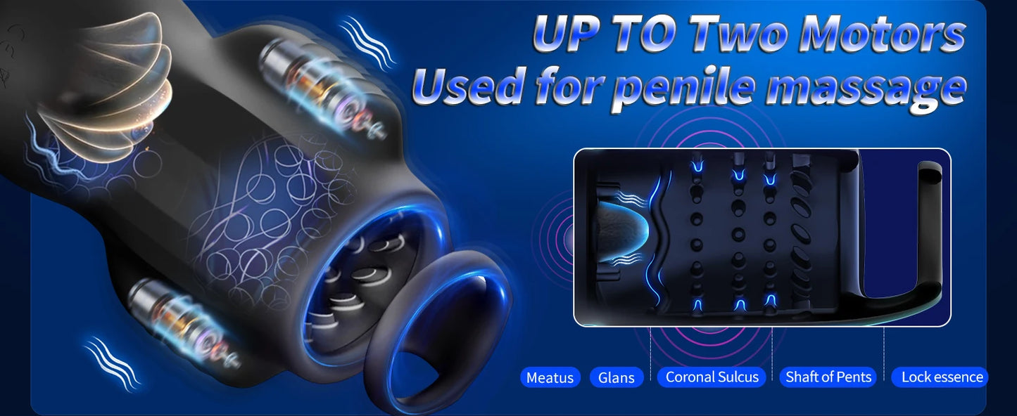 App-Controlled Stimulation Masturbator