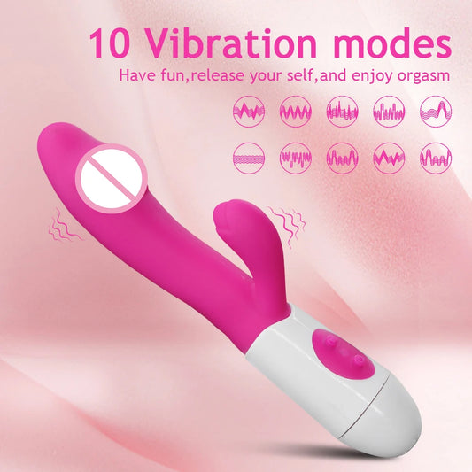 Realistic Dildo Rabbit Vibrator for Women G Spot Clitoral Stimulator 10 Mode Female Masturbator Adult Sex Toys Sexual Wellness