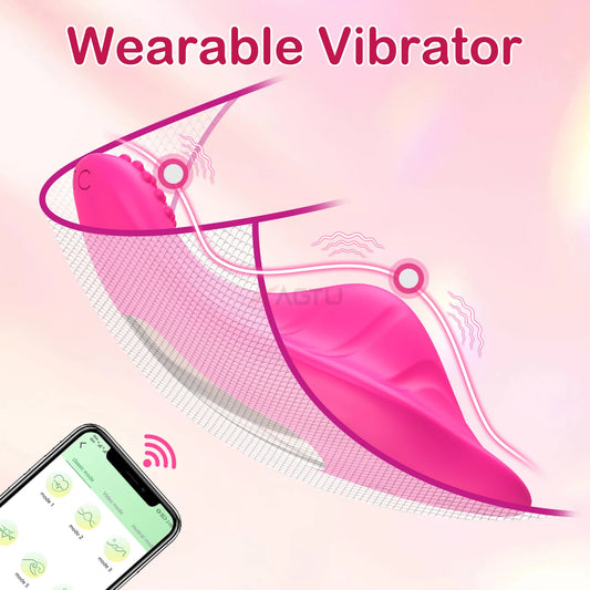 App-Controlled Wearable Butterfly Vibrator for Women