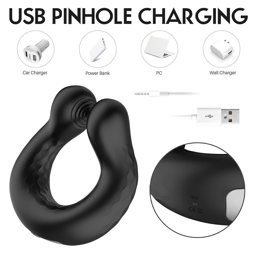 Remote-Controlled Vibrating Penis Ring