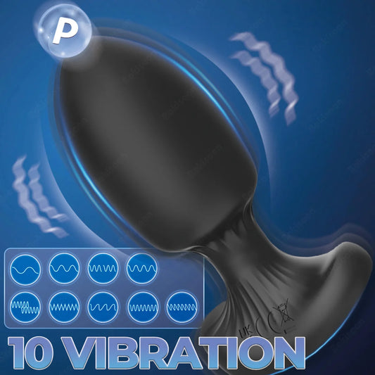 Anal Plug Sex Toys Vibrator APP Remote Control Prostate Massager with 9 Vibration Silicone Butt Plug Adult Sex Toys and Games