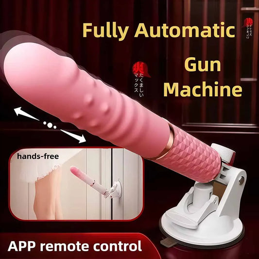 Automatic Telescopic Thrusting Realistic Dildo Vibrator for Women Sex Machine G Spot Clitoral Anal Stimulation Sex Toys Adult 18