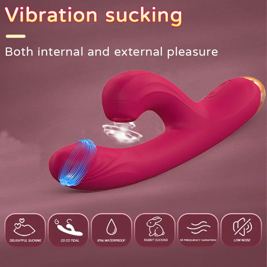 Sucking Rabbit Vibrator Realistic Dildo Sextoy for Women 10 Vibration G Spot Clitoral Vibrator Stimulator Sextoy for Adult Goods