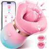 Sucking Vibrator Tongue Licking Sucker Female Oral Clitoris Nipple Stimulator APP Control Vibrating Vacuum Sex Toys for Couples