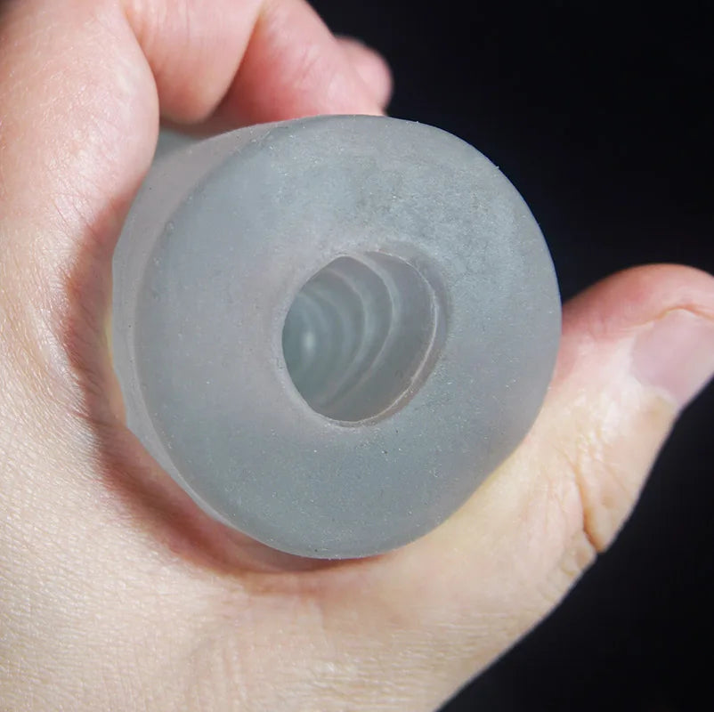 Male Masturbator Stroker Cock Sleeve Open-ended,Textured Interior Masturbation Penis Pump Enlarger Cover Tube,Sex Toys for Men