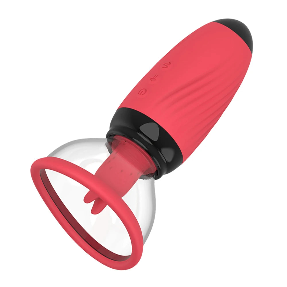 Nipple Stimulation Licking Vibrator Breast Enlargement Massager Vagina Clit Sucker Famale Masturbator Erotic Sex Toys for Women