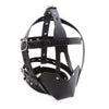 BDSM Leather Head Harness Oral Mouth Ball Restraint Hood Mouth Strap Bondage Gag Half Face Mask for Couple SM Slave Roleplay