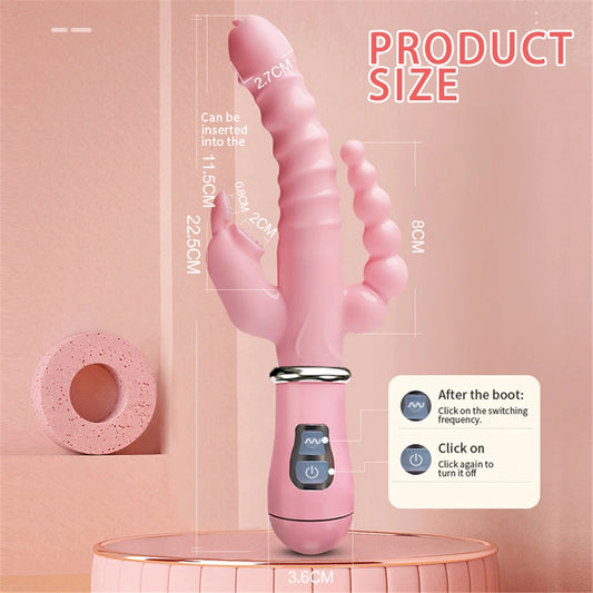 Rabbit G Spot Dildo Vibrator for Women Clitoris Clit Sucker Stimulator Powerful Sex Toy Woman Female Rabbit Sucking Vibrators