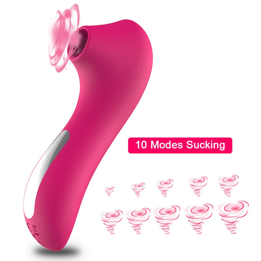 Powerful Sucker Clitoris Sucking Vibrator Female Clit Nipple Oral Vacuum Stimulator Massager Sex Toys Adults Goods for Women