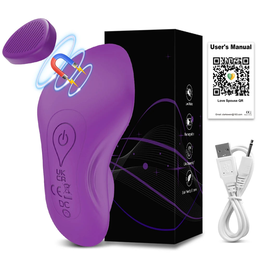 APP Wearable Vibrator for Women Bluetooth Control Egg Clit Stimulator Magnetic Wear Vibrating Female Masturbator Sex Toys Adults
