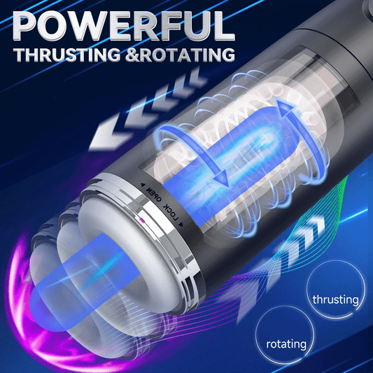 App-Controlled Thrusting & Rotating Male Masturbator