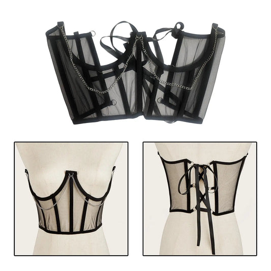 Lace-Up Corset Adjustable Decorative Waist Belt