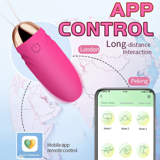 Sex Toys Vibrating Egg 10 Speeds Wearing Dildo Female Vaginal Vibrator Ball APP Remote Contral Women Masturbation Toy for Adult