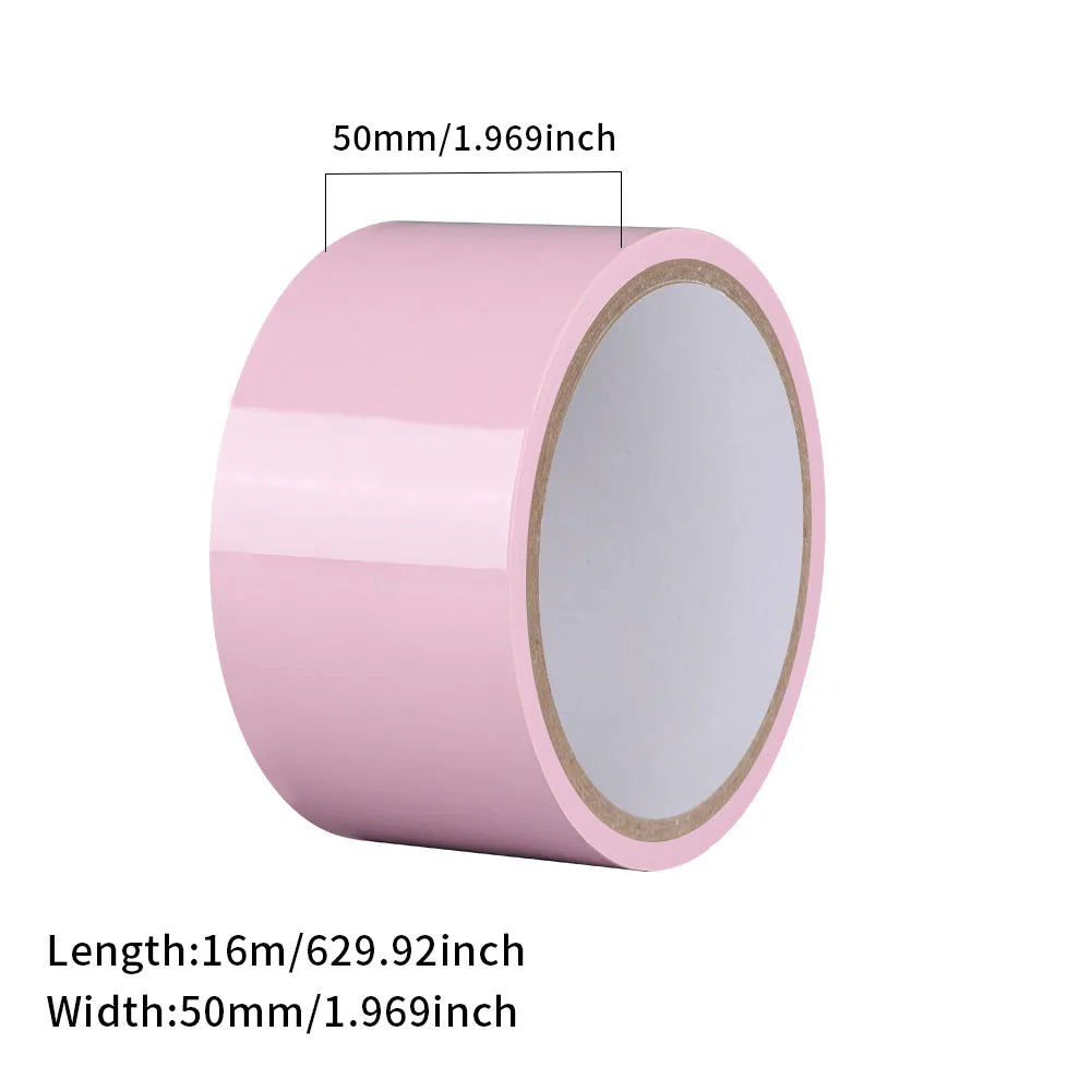 BDSM Bondage Tape PVC Inviscid Binding Tape Electrostatic Static Adsorption Duct Tape for BDSM & Adult Play Restraints