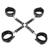 BDSM Sex Bondage Restraint System, erotic Leather Handcuffs and Ankle Cuffs Restraint Kit,Adult game sex Toys For women Couple