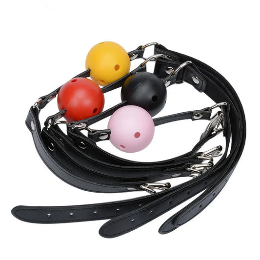 Sexy Shop Accessories BDSM Bondage Fetish open Mouth Gag Restraints Sex toy set Silicone Ball SM products for adult Couple games