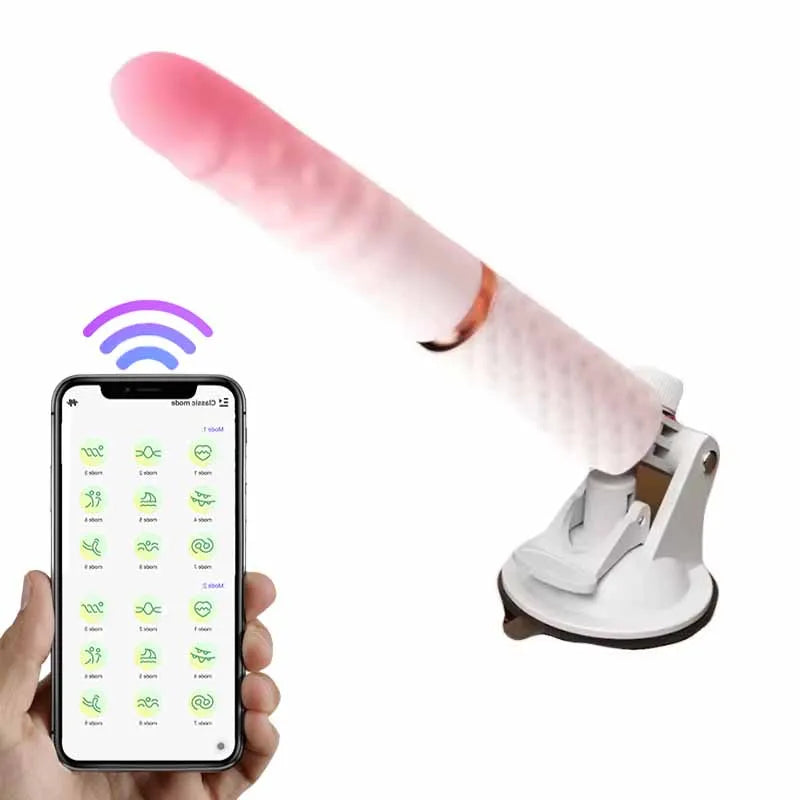 Automatic Telescopic Thrusting Realistic Dildo Vibrator for Women Sex Machine G Spot Clitoral Anal Stimulation Sex Toys Adult 18