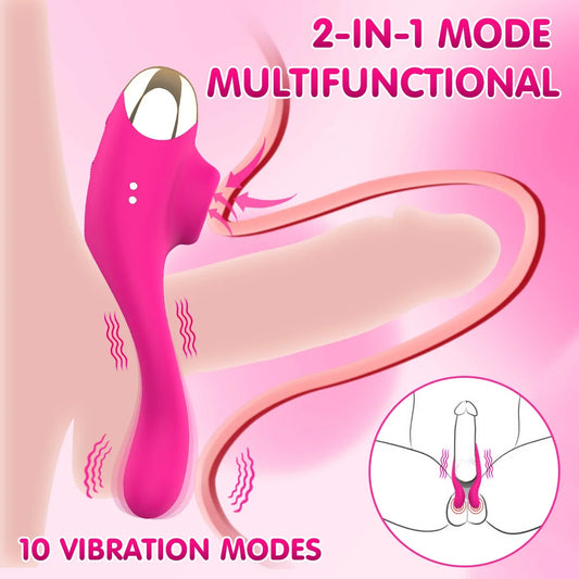 Penis Cock Ring Vibrator for Men Delay Ejaculation Stimulator Clit Sucker Dick Enlarger Ring Sex Toy Men Couples Adult Goods