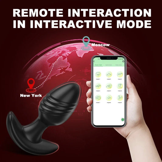 App-Controlled Prostate Massager with 10 Vibration Modes