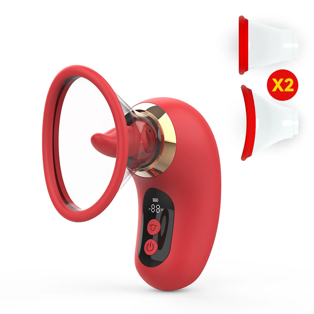 New wireless app woman nipples clitoris licker tongue vibrator orgasm vagina sucking stimulator masturbator sex toys for couples