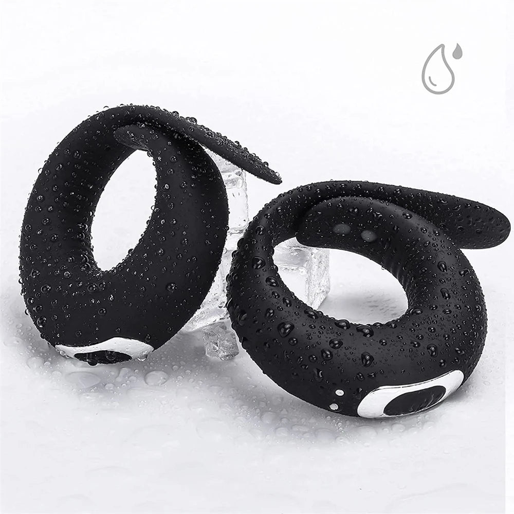 Strong Penis Cock Ring Male Masturbator Tools Sexy Toys Vibrating Rings Delay Ejaculation Stimulator Sex Toys For Men Couple 18+