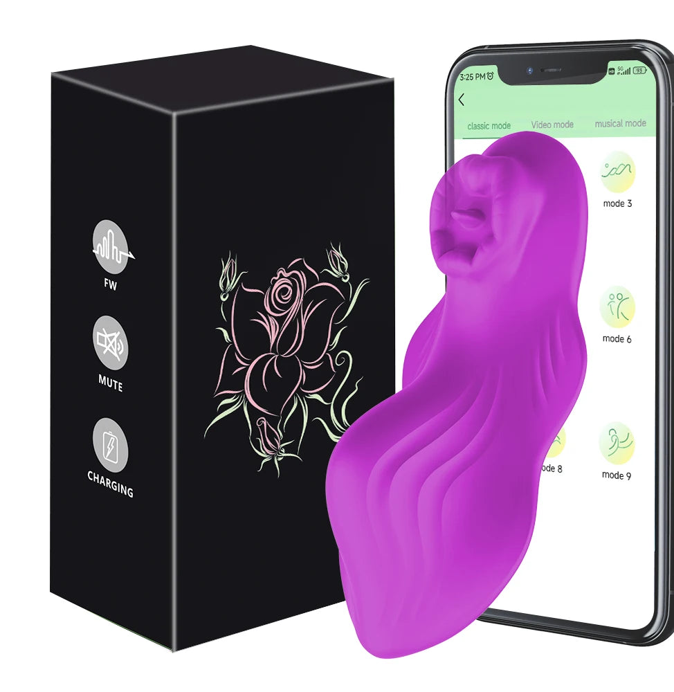 APP Control Sucking Clitoris Stimulator Women Panties Vibrator Clit Sucker Female Masturbator Interaction Sex Toy for Couples