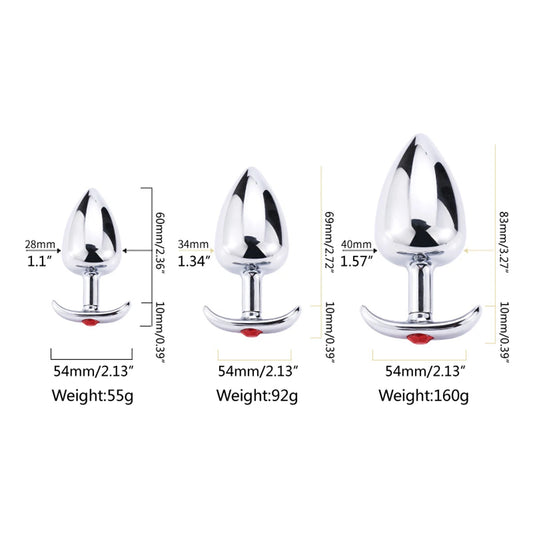 Detachable Metal Butt Plug
