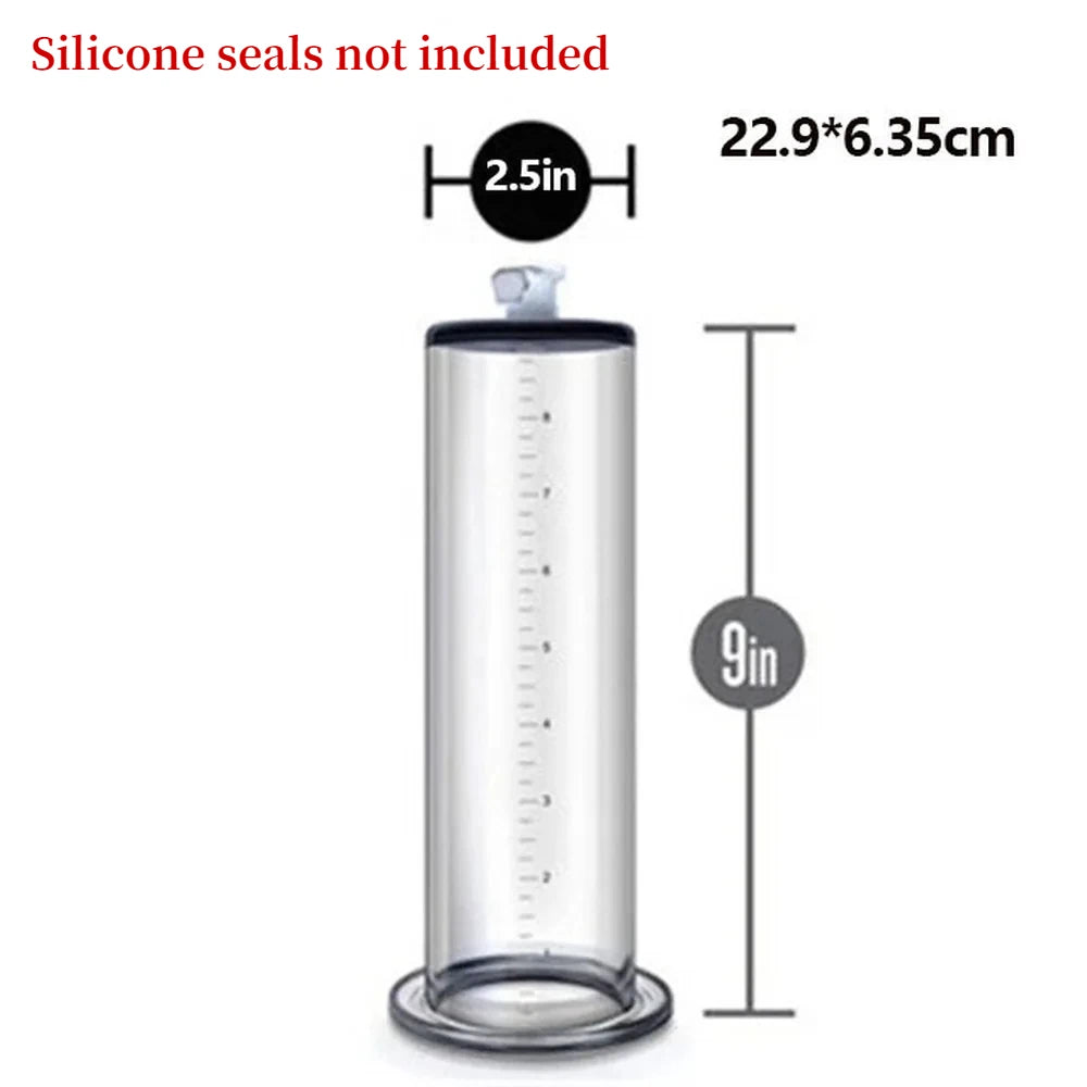 2023 New Male Penis Pump Vacuum Suction Pump Metal Silicone Male Enlargement Trainer Penis Massager Male Exercise Adult Sex Toys