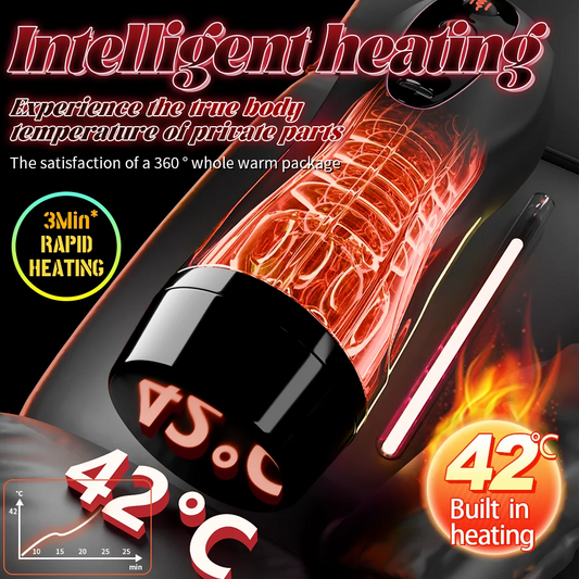 Sex Machines Male Masturbation Cup Suction Mount Pocket Pussy Sexy Voice Penis Trainer Heating Masturbator Toy Sex Toy For Men