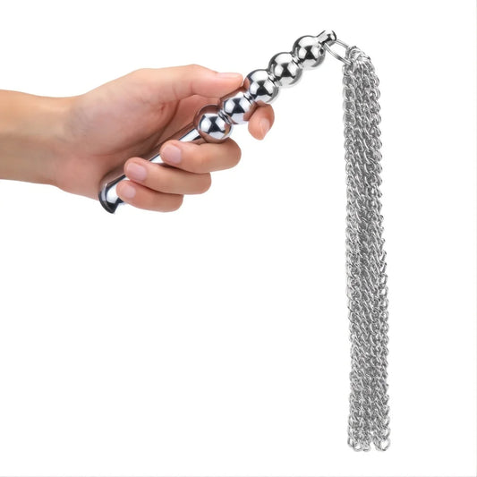 BDSM Chain Flogger with Metal Handle for Couples
