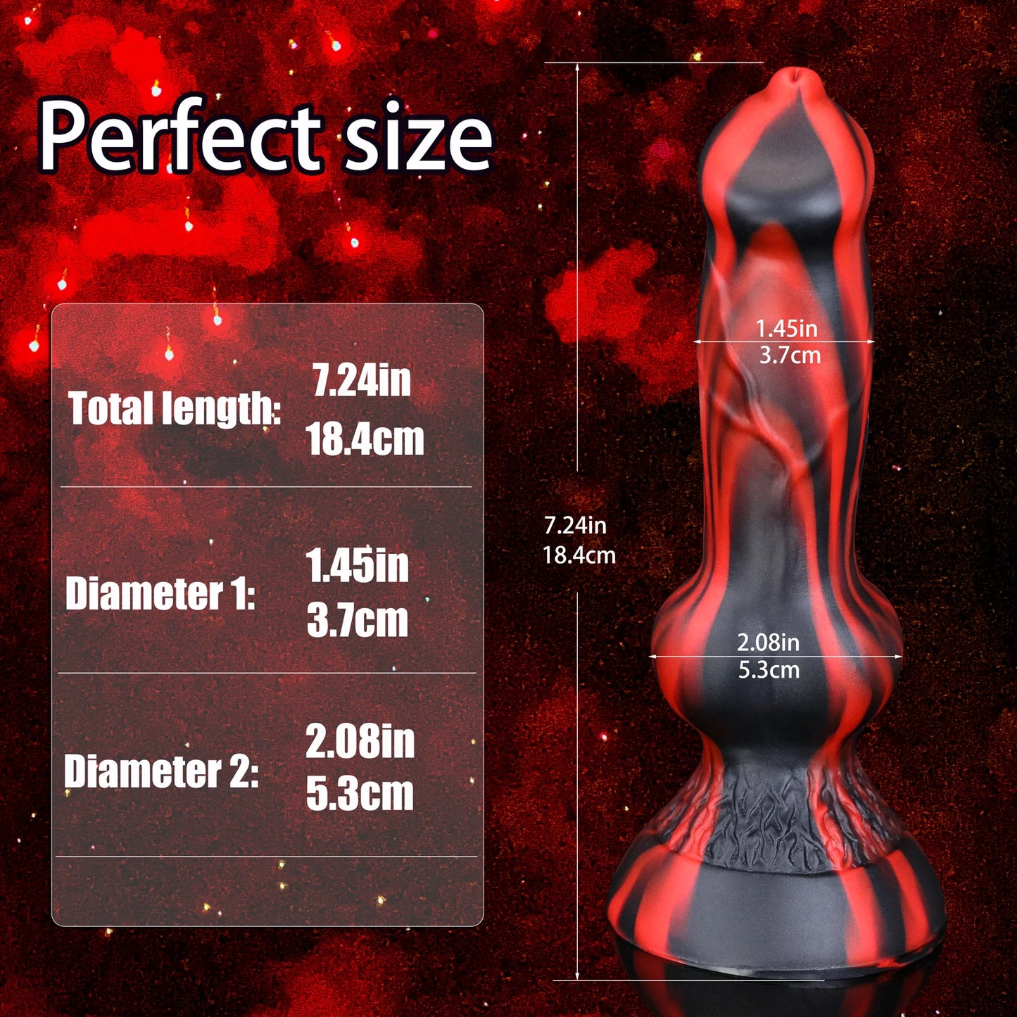 Dog-Inspired Realistic Silicone Dildo