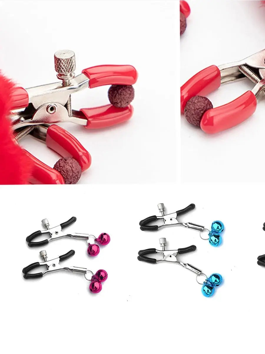 Exotic Bed Bondage Set BDSM Kits Exotic Sex Toys For Adults Games Leather Handcuffs Whip Gag Nipple Clamps Women Sex Products