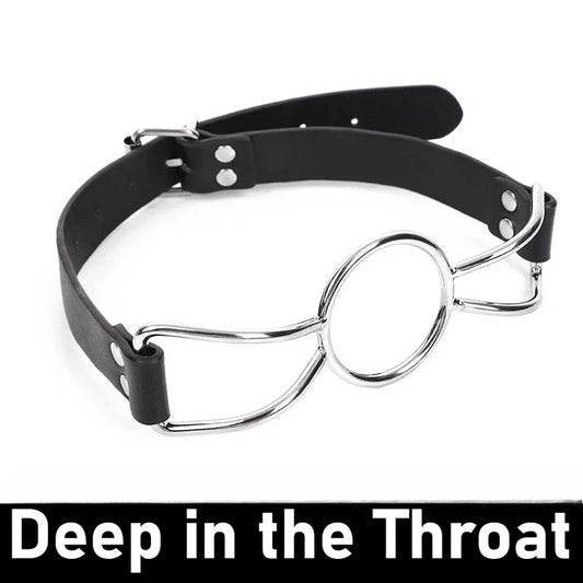 BDSM Ring Gags Open Mouth Adult Toy Bondage Restraints Couples Sex Game Erotic Accessories Oral Sex Toys 18