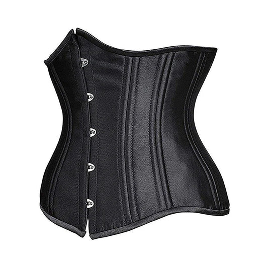Women's Waist Trainer Corsets Underbust Heavy Duty 26 Steel Boned Underbust Gothic Hourglass Silhouette Corset