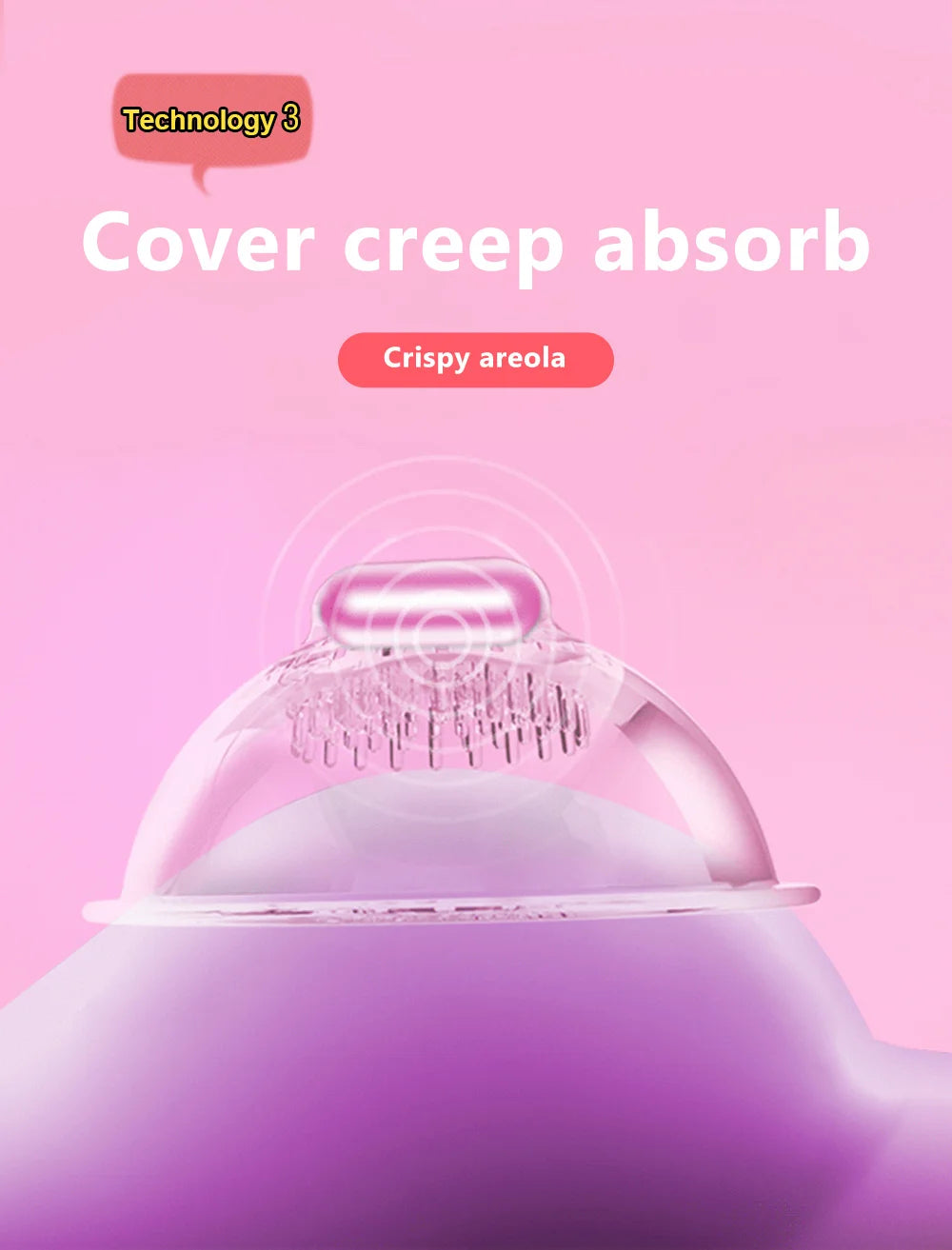 Dual-Function Nipple Stimulator with Air Pulse & Tongue Vibration