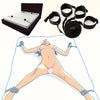 BDSM Bed Restraints Kit Adjustable Set with Wrist Thigh Cuffs Handcuffs Sex Furniture Bondage Gear for Bedroom Adult Toys