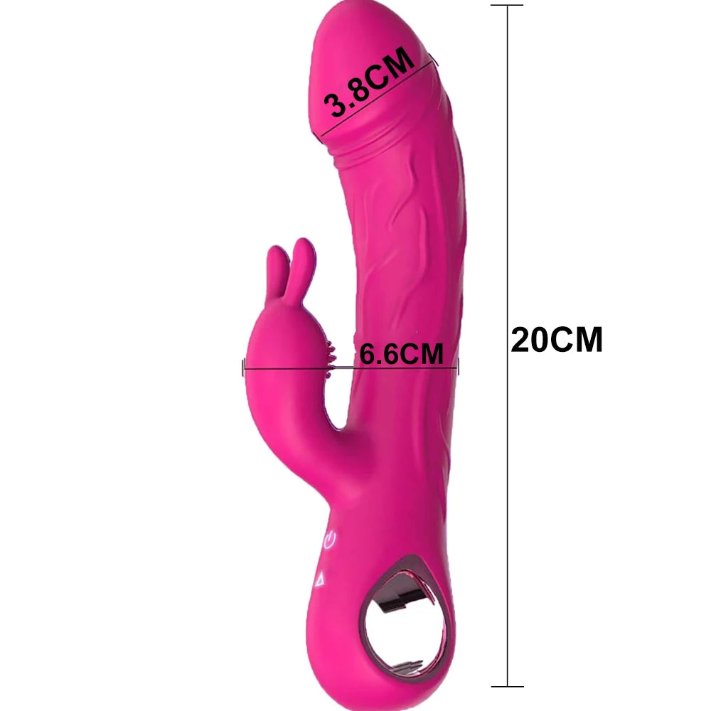 Rabbit Vibrator for Women Powerful G Spot Female Clitoris Stimulator Rechargeable Vibrating Silent G-Spot Silicone Sex Toy Shop